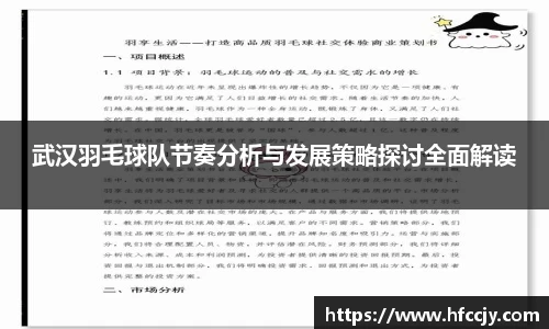 武汉羽毛球队节奏分析与发展策略探讨全面解读