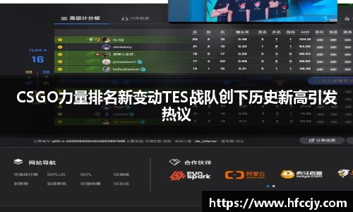 CSGO力量排名新变动TES战队创下历史新高引发热议